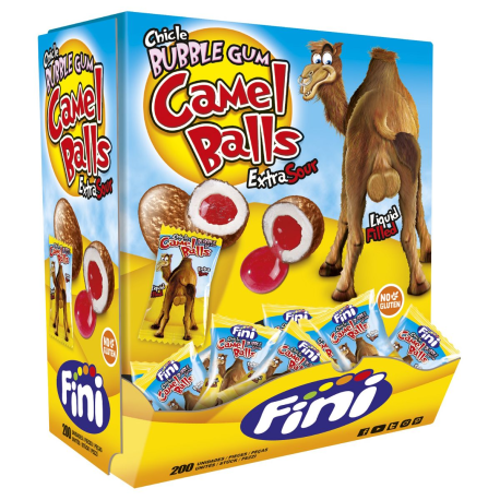 Bubble gum Camel balls (Boules de chameau) Fini - boîte de 200