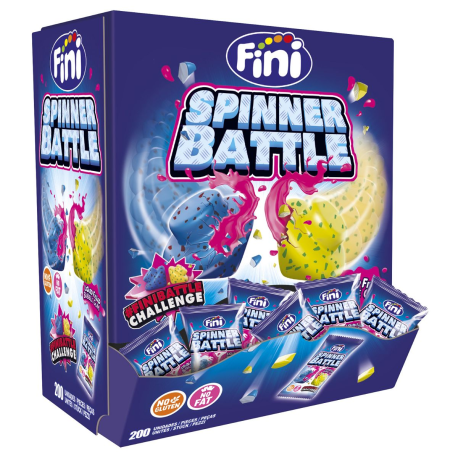 Bubble gum Spinner battle - boîte de 200