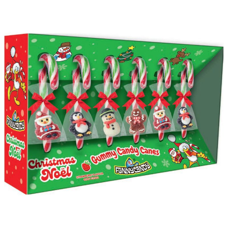 PRECOMMANDE Christmas Jelly Candy Canes Funny Candy