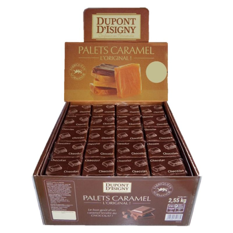 Caramels Palets tendres chocolat 13g Dupont d'Isigny - 2.5kg