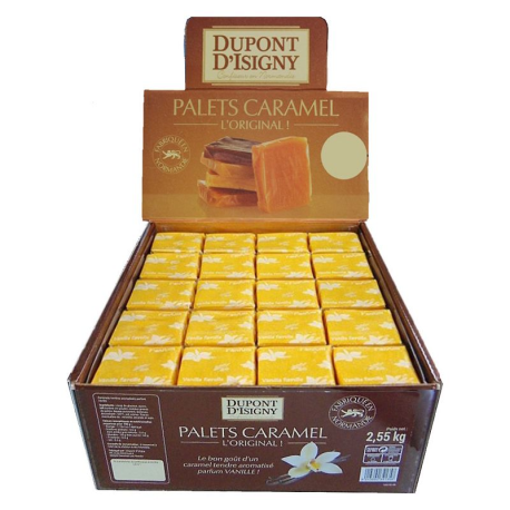 Caramels palets tendres vanille 13g Dupont d'Isigny - 2.5kg