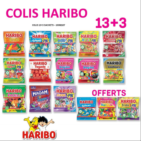 Colis Haribo rentrée 120g 13+3
