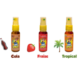 Candy spray 1 : fraise, cola et tropical