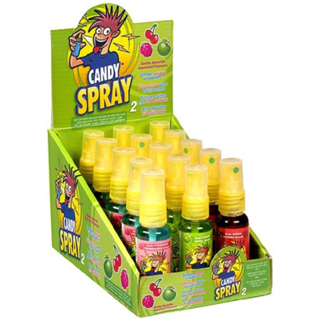 Candy spray 2 : pomme verte, framboise et cerise