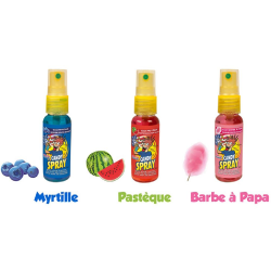 Candy spray 3 : pastèque, barbe à papa et myrtille
