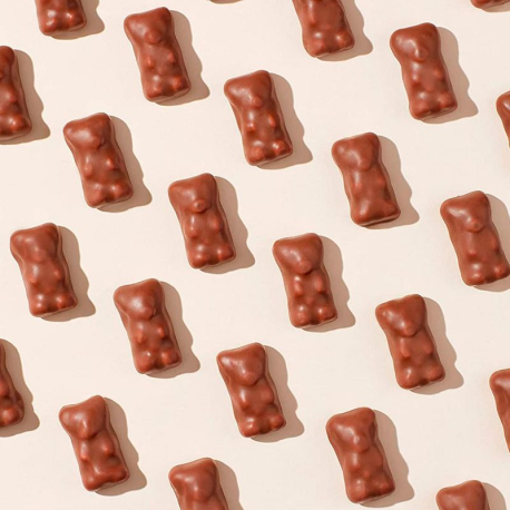 Oursons Minis guimauve et chocolat au lait s/cello Cémoi - carton de 1,606kg
