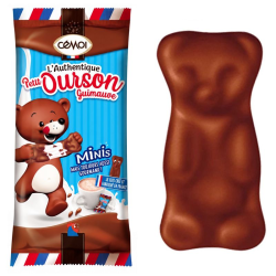 Minis oursons (Babies) guimauve et chocolat au lait s/cello 5g - tubo de 80