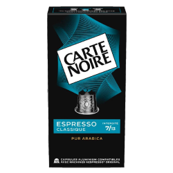 Carte Noire espresso n°7 classique - les 10 boîtes de 10 capsules