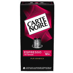 Carte Noire espresso n°9 intense - les 10 boîtes de 10 capsules