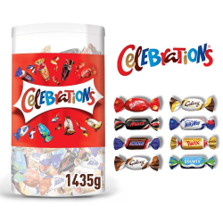 Célébrations Mars miniatures de chocolat assorti - tubo de 1.435kg