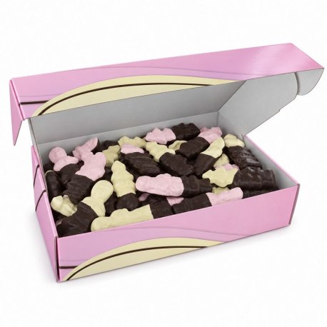 Guimauves mi-chocolatées noir - 1kg