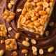 Joyfuel Crunchy Nuts cacahuètes & caramel salé Protéines - par 12 Barres de 47g