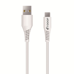 Câble USB-A to USB-C PVC blanc 2m