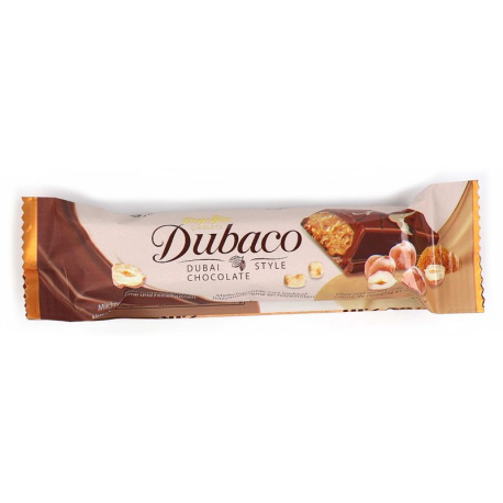 Dubaco Dubaï barres noisettes 35g - boîte de 24