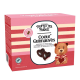 Coeurs guimauve noir fourrés framboise - ballotin de 200g