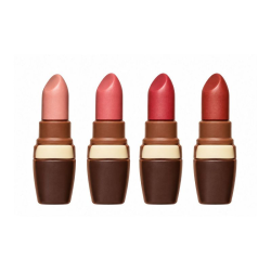 Rouges à lèvres en chocolat au lait décoré - coffret de 55g