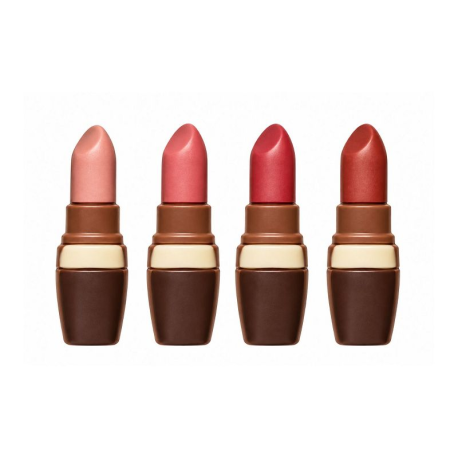 Rouges à lèvres en chocolat au lait décoré - coffret de 55g