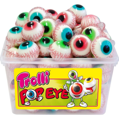 Oeil Glotzer gélifié Trolli - tubo de 60