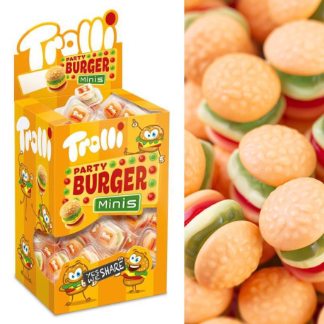 Mini Burgers gélifiés 10g Trolli - boîte de 80