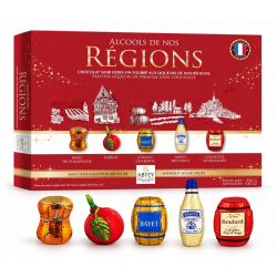 Alcools de nos régions chocolats liqueurs boîte de 250g