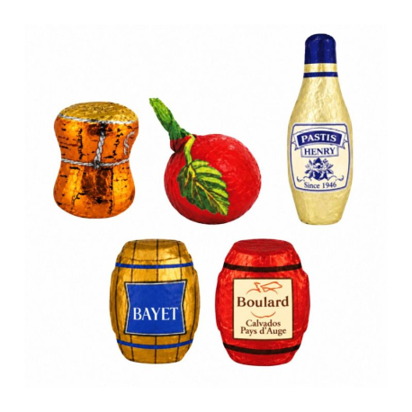 Alcools de nos régions chocolats Liqueurs - boîte de 250g