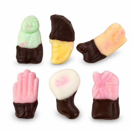 Fondants assortis St Nicolas chocolat - boîte de 1,500kg (+/-72 pièces)