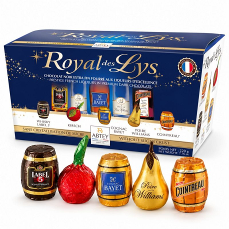 Assortiment Liqueurs Royal des Lys - ballotin de 220g