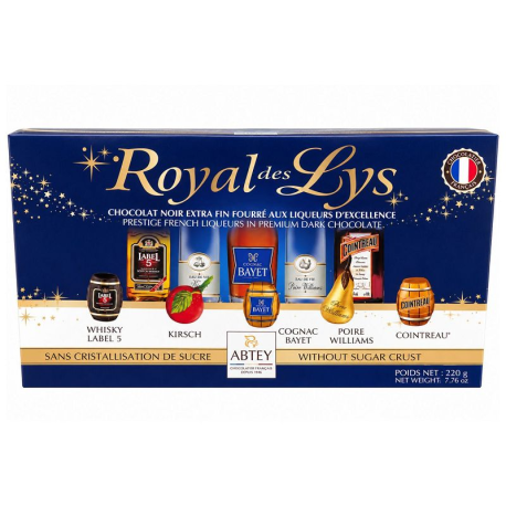 Assortiment Liqueurs Royal des Lys - ballotin de 220g