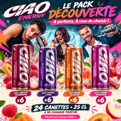 Ciao Energy pack Découverte - pack de 24 boîtes assorties