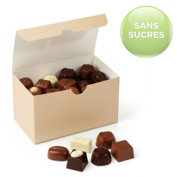 Chocolats assortis SANS SUCRES (maltitol) - ballotin de 500g